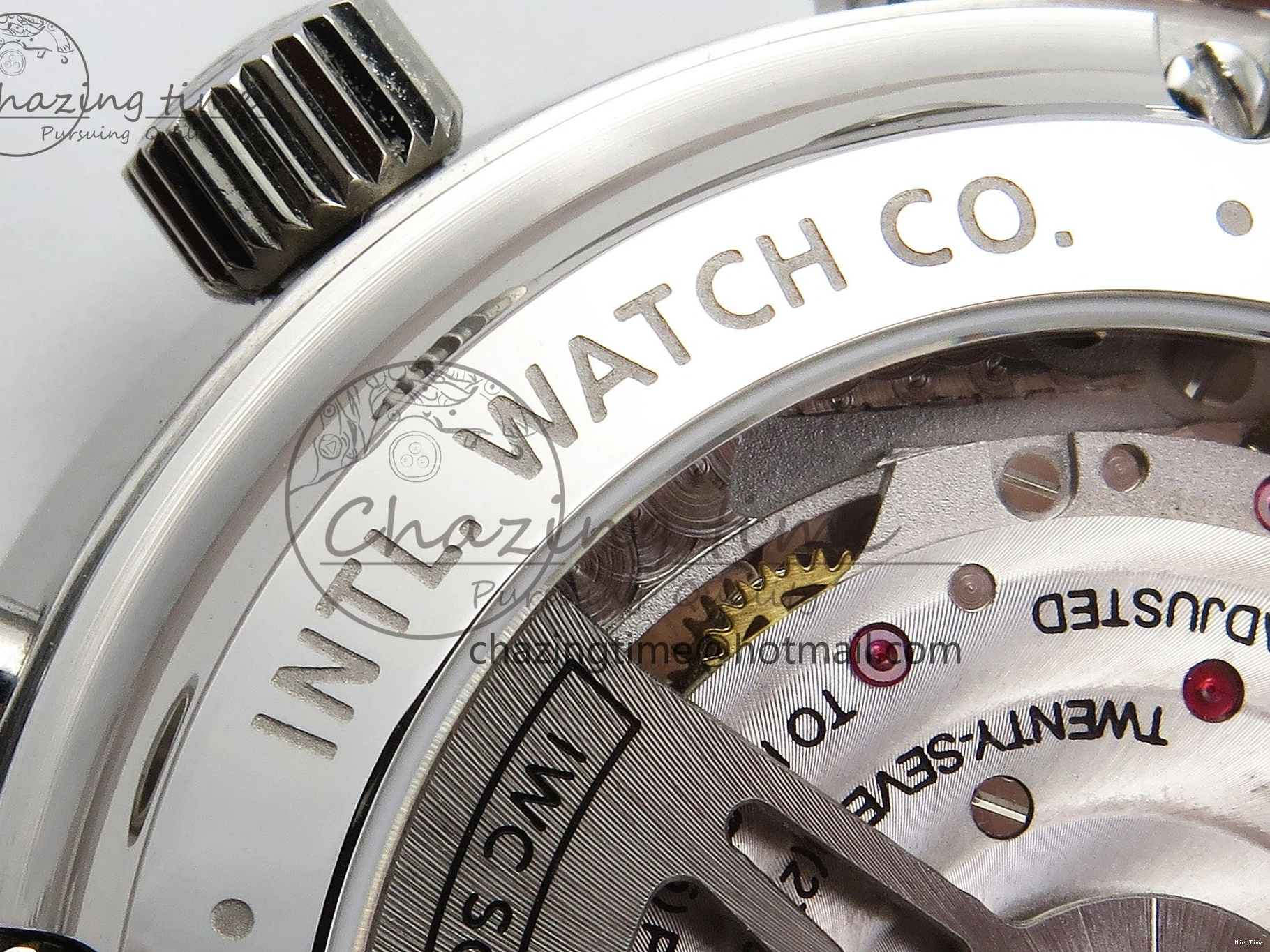 MIROTIME 0311 Reliable Portuguese Chrono IW3716 Z+F 1:1 Best Edition Red Dial on Red Rubber Strap A 7015